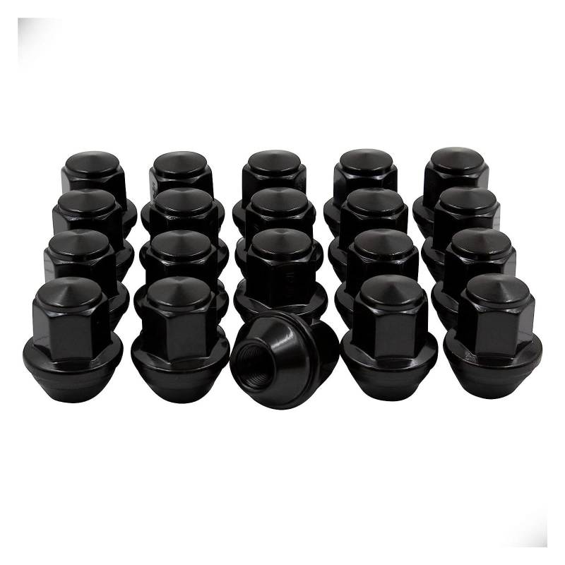 SHENGG 14x1,5 37mm Hohe Radmuttern for OEM Stil Radmuttern 13/16 "Sechskant 21mm(20pcs black) von SHENGG