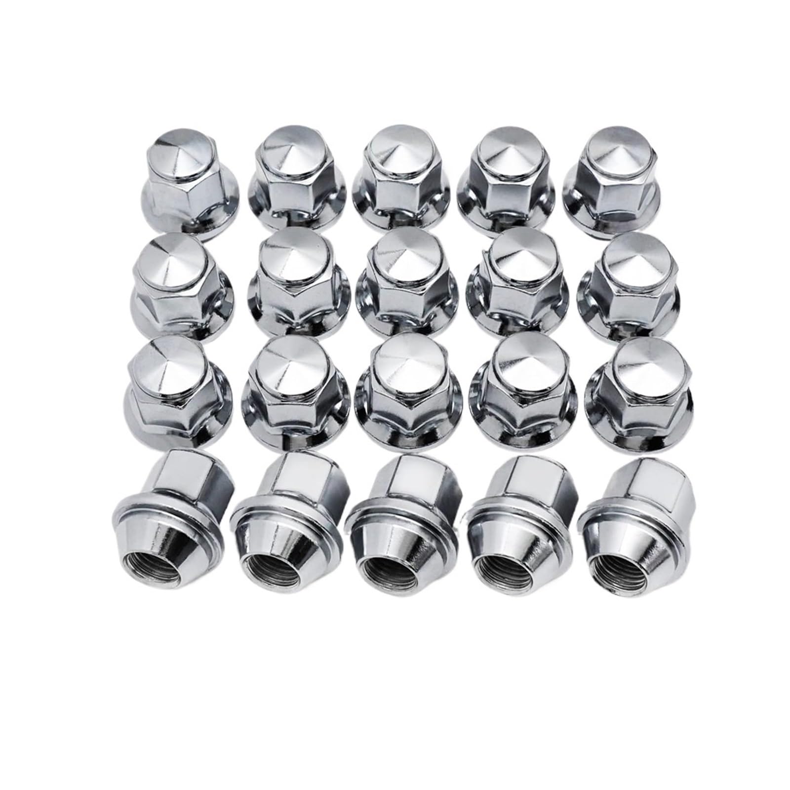 SHENGG 14x1,5 37mm Hohe Radmuttern for OEM Stil Radmuttern 13/16 "Sechskant 21mm(20pcs sliver) von SHENGG