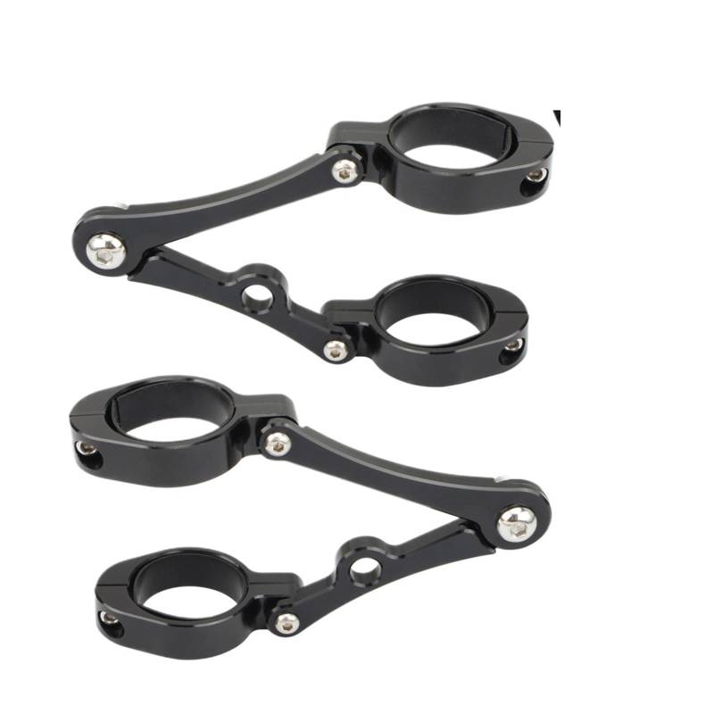 SHENGG 33mm-58mm Scheinwerfer Halterung Clamp Gabel Rohr Licht Halter 54mm 49mm 45mm 41mm 37mm Motorrad(50-54mm) von SHENGG