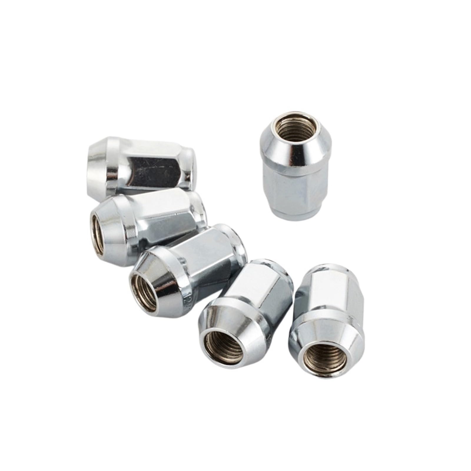 SHENGG 35 mm Höhe, Sechskant, 19 mm, Chrom, geschlossenes Ende, gewölbte Eichel-Radmutter, M12 x 1,15, M12 x 1,5, M14 x 1,5, 1/2–20 Radmuttern(M14x1.5) von SHENGG