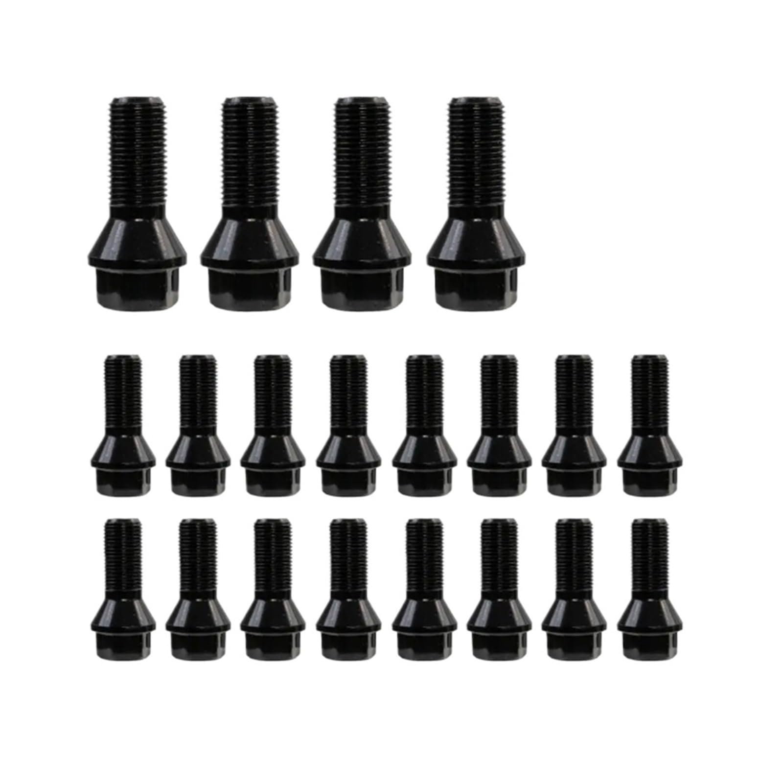 SHENGG 36136781151 M14x1,25 X3 X4 X5 M3 M4 M5 M6 I3 I8 36136781150 M12 X 1,5 Radschrauben for E46 E90 E39 E60 E53 325i(M14x1.5) von SHENGG