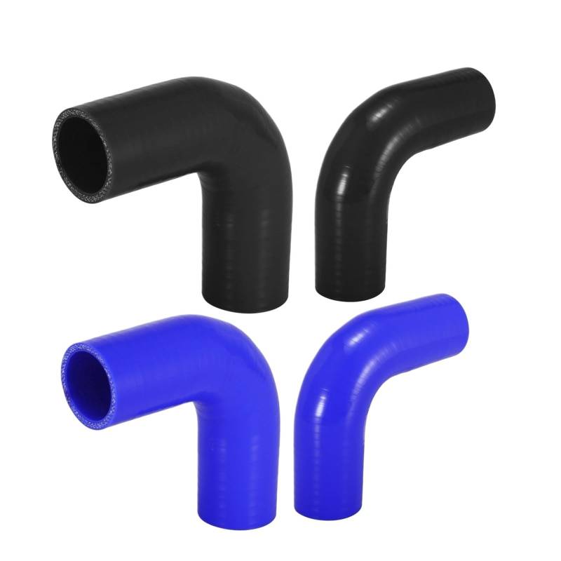 SHENGG 90 Grad 38 MM-102 MM Innendurchmesser. Ellenbogenschlauch Silikonschlauch Schlauchverbinder Ladeluftkühlerrohr for Luft-Turbo-Ansaugrohr(76-102mm ID Blue) von SHENGG