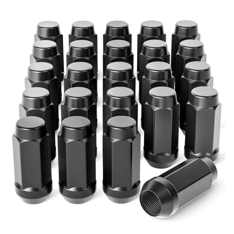 SHENGG M14x1,5 3/4" Sechskant-Radmuttern in Schwarz for 45-mm-Kegelsitz-Radmuttern von SHENGG
