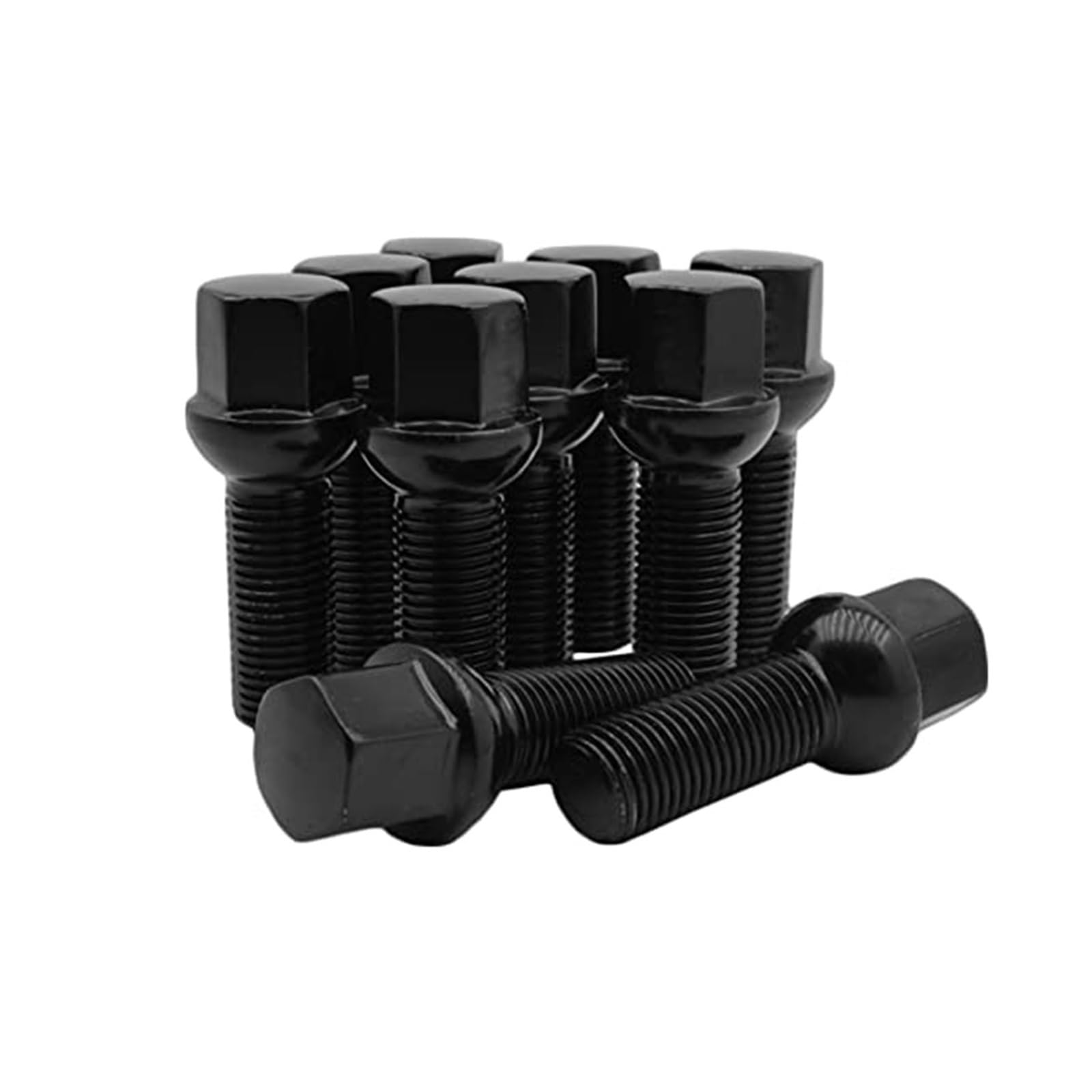 SHENGG Radschrauben mit Kugelbund M14x1,5 Schaft 28mm/35mm/40mm(10pcs 28mm Shank) von SHENGG