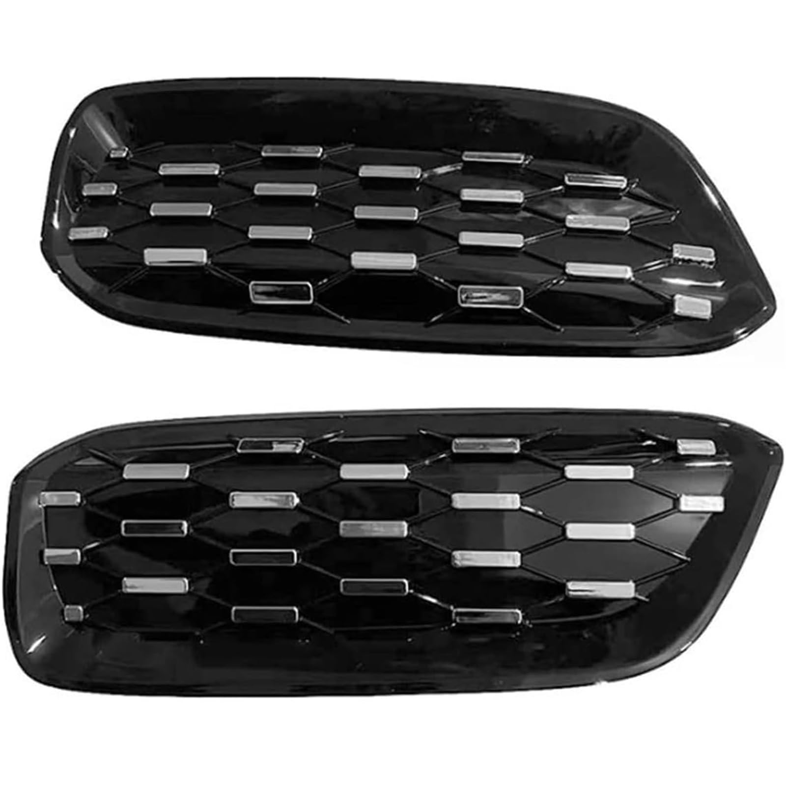 Automatisches Nebelscheinwerfergitter Auto Front Niere Grill für BMW I3 2013-2021 Auto Vorderen Stoßfänger Niere Haube Grille Racing Grill(Silber) von SHENHUO
