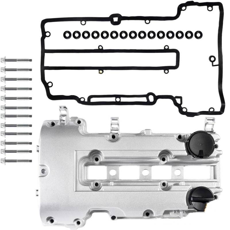 Kipphebelventildeckel Für Opel Adam 2012-2019 Aluminium für Motorventildeckelschrauben Dichtung für Motorventildeckel von SHENHUO