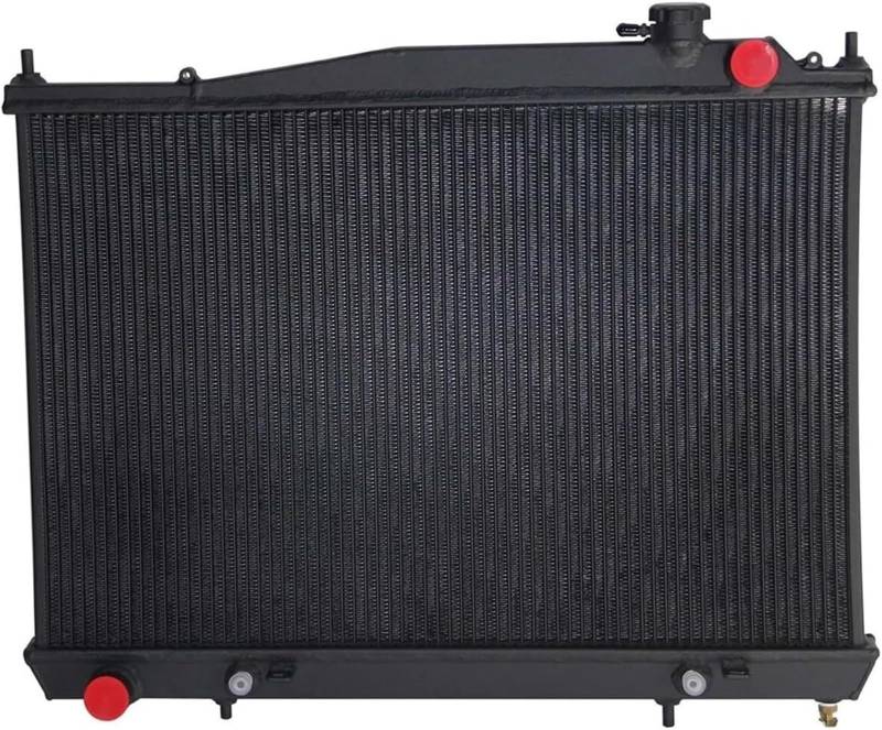 Motorkühler Auto für kühler Aluminium für kühler Für Mit Kappe Für Nissan 1997-2001 für motor Teile(Schwarz) von SHENHUO