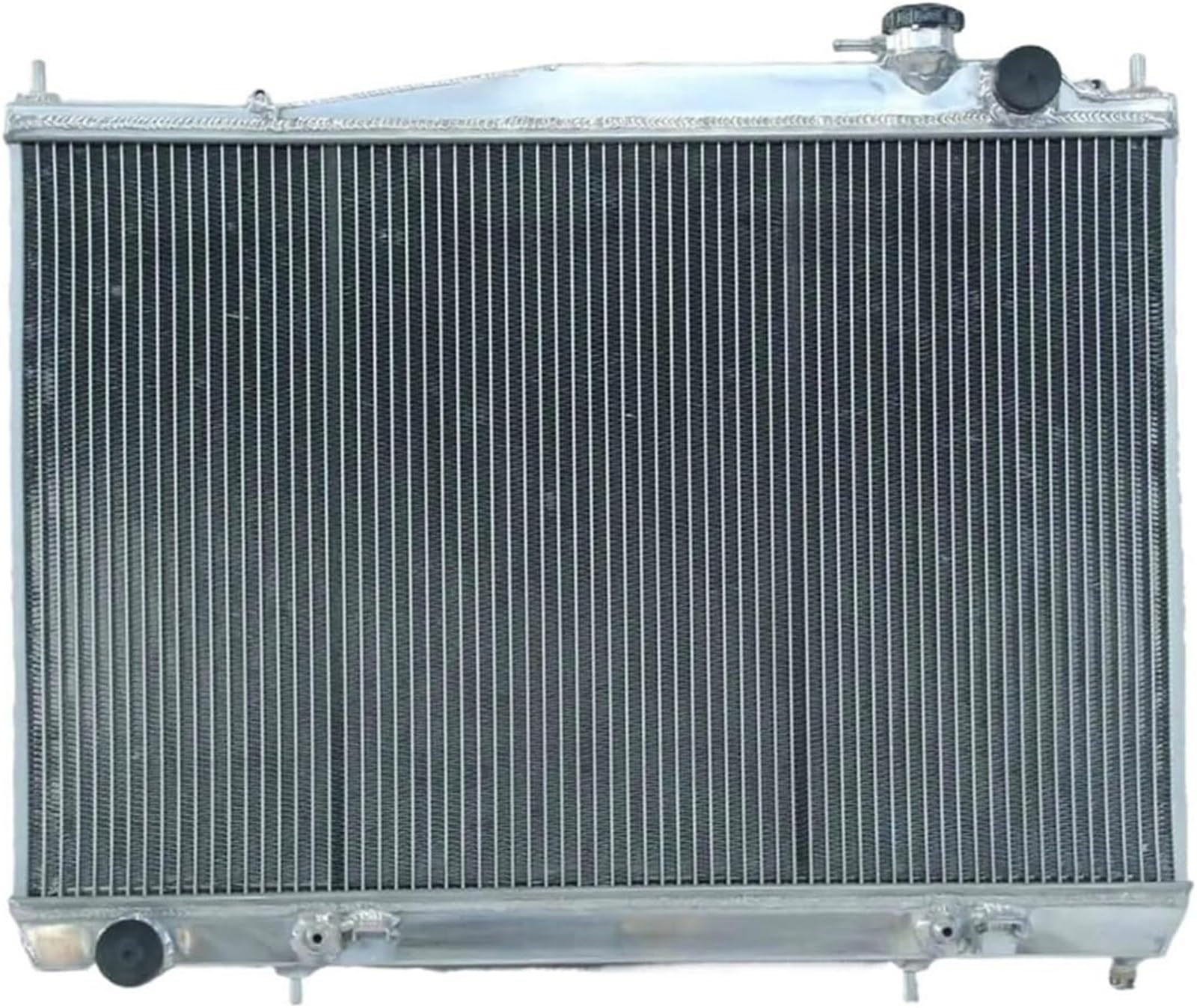 Motorkühler Auto für kühler Aluminium für kühler Für Mit Kappe Für Nissan 1997-2001 für motor Teile(Silber) von SHENHUO