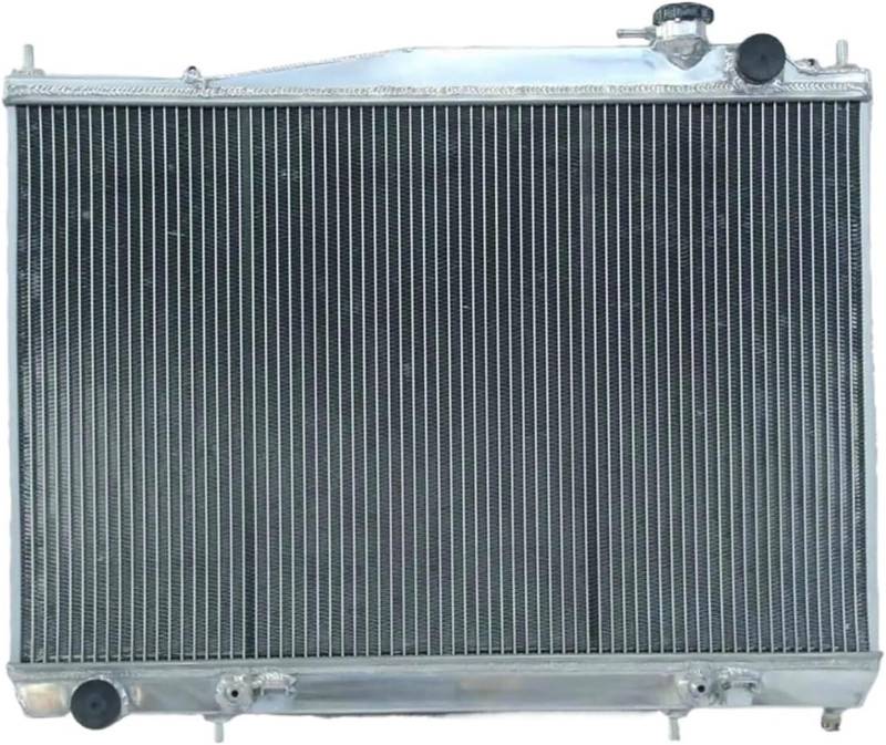 Motorkühler Auto für kühler Aluminium für kühler Für Mit Kappe Für Nissan 1997-2001 für motor Teile(Silber) von SHENHUO