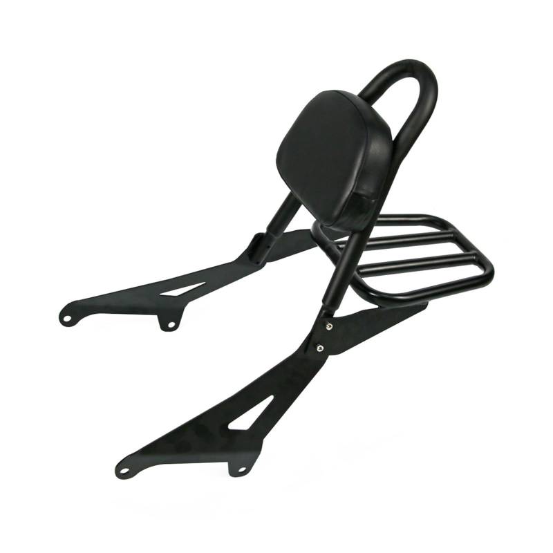 Motorrad-Heckträger Abnehmbare Motorrad-Rückenlehne mit Gepäckträger, Beifahrersitz, Sissy Bar, für Yamaha, für Stryker 1300, XVS1300, XVS 1300, alle Baujahre(1) von SHENHUO