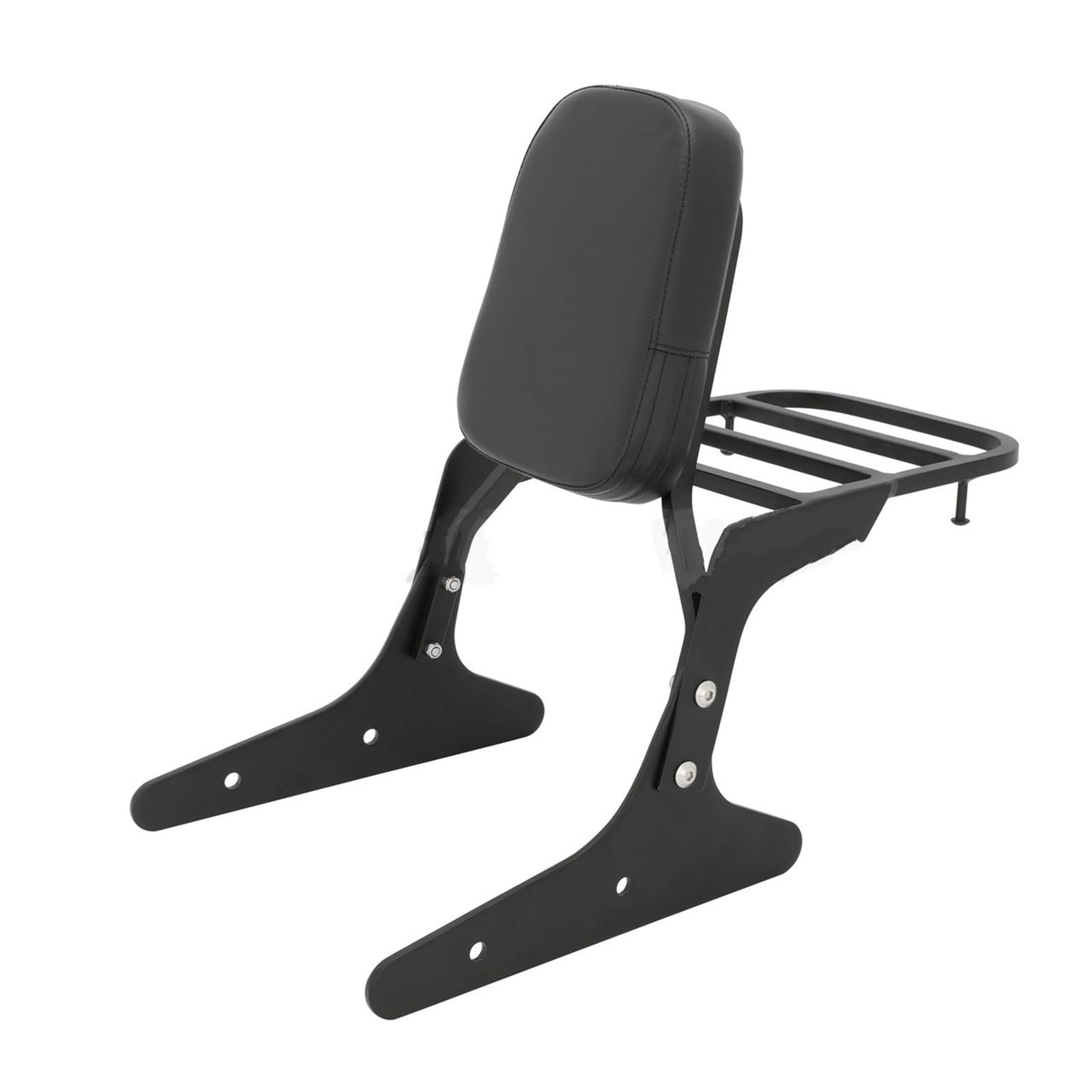 Motorrad-Heckträger Motorrad-Beifahrer-Rückenlehne für Sissy Bar für mit Gepäckträger für Shadow für VLX 400 für Steed 400 VLX400 1991 1992 1993 1994 1995 1996 1997 1998(1) von SHENHUO