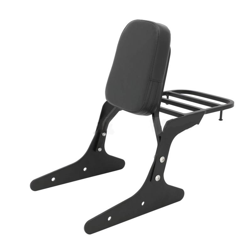 Motorrad-Heckträger Motorrad-Beifahrer-Rückenlehne für Sissy Bar für mit Gepäckträger für Shadow für VLX 400 für Steed 400 VLX400 1991 1992 1993 1994 1995 1996 1997 1998(1) von SHENHUO