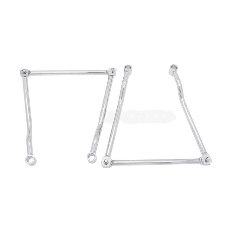 Motorrad-Heckträger VT750 VT400 für Shadow VT1100 VTX1800 1300 für Steed VLX400 600 Magna VF250 Motorrad Satteltaschen-Stützstangen Halterungen Halterung(Silber) von SHENHUO
