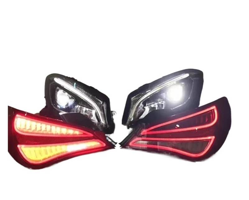 Rücklicht hinten Für Mercedes für Benz W117 CLA180 CLA200 CLA260 14-18 Scheinwerfer Rücklicht Angel Eyes Hallo-Lo Strahl Tagfahrlicht Schalten Sie für Signal(Tail light) von SHENHUO
