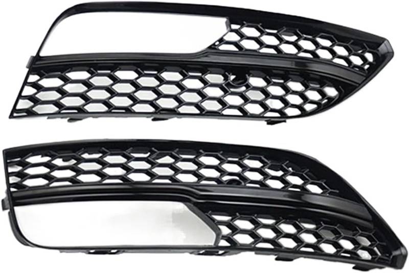 SHENHUO Automatisches Nebelscheinwerfergitter Für A3 Für Fließheck 2013-2016 2PCS Auto Front Nebel Licht Kühlergrill Abdeckung Waben(Glossy Black) von SHENHUO