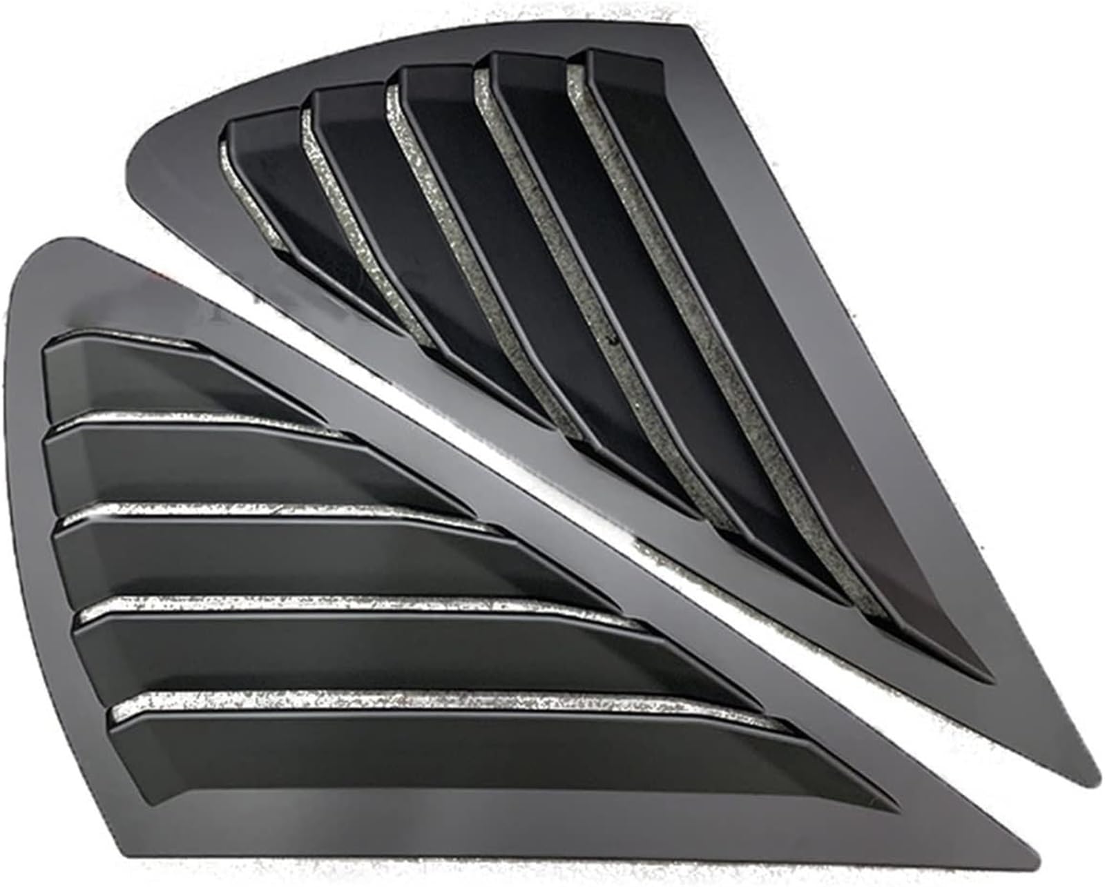 SHENHUO Fahrzeug-Seitenspoiler Auto Hinten Fenster Jalousien Seite Für Ford Für Focus MK2 2005-2013 für Fließheck(Glossy Black) von SHENHUO