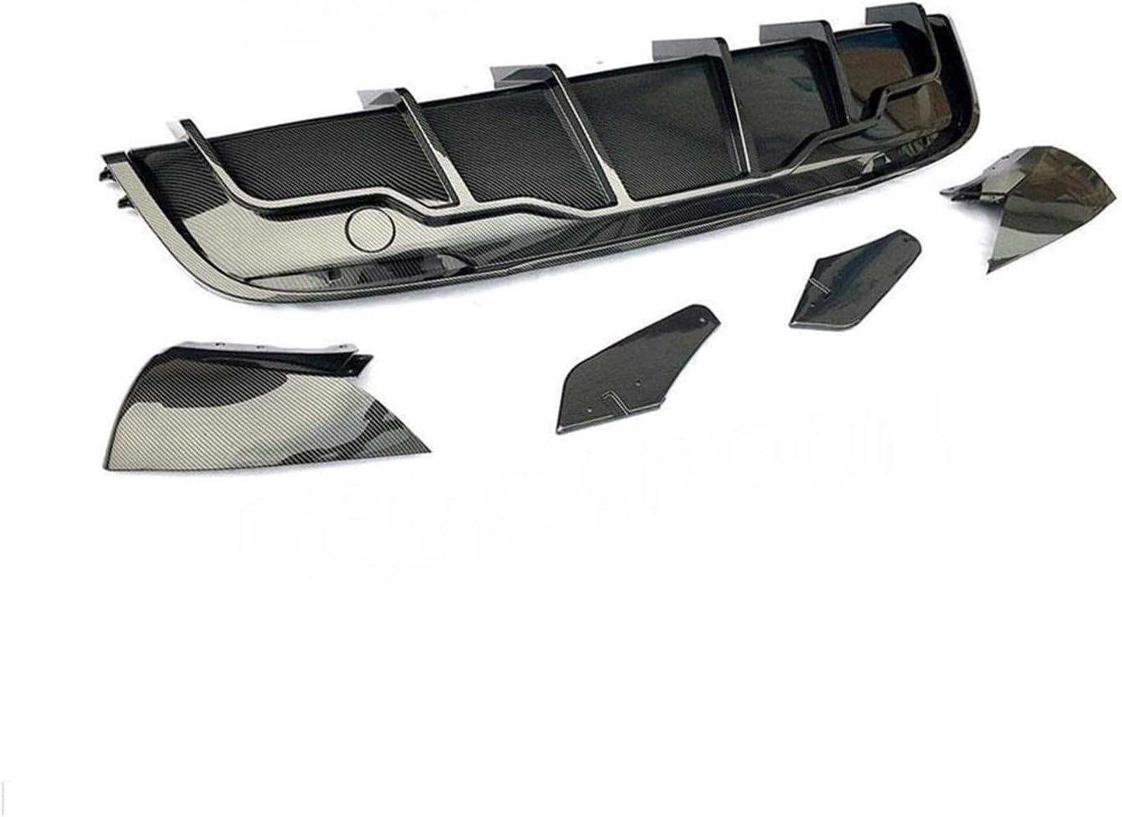 SHENHUO Fahrzeug-Seitenspoiler Hinten Diffusor Spoiler Auto Hinten Schwanz Flügel Für Tesla Für Modell Y 2021 +(Carbon Fibre) von SHENHUO
