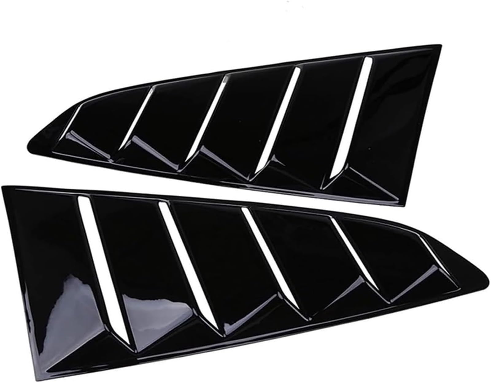 SHENHUO Fahrzeug-Seitenspoiler Schwanz Flügel 2Pcs Auto Hinten Fenster Spoiler Für Ford Für Mustang 2015-2020(Glossy Black) von SHENHUO