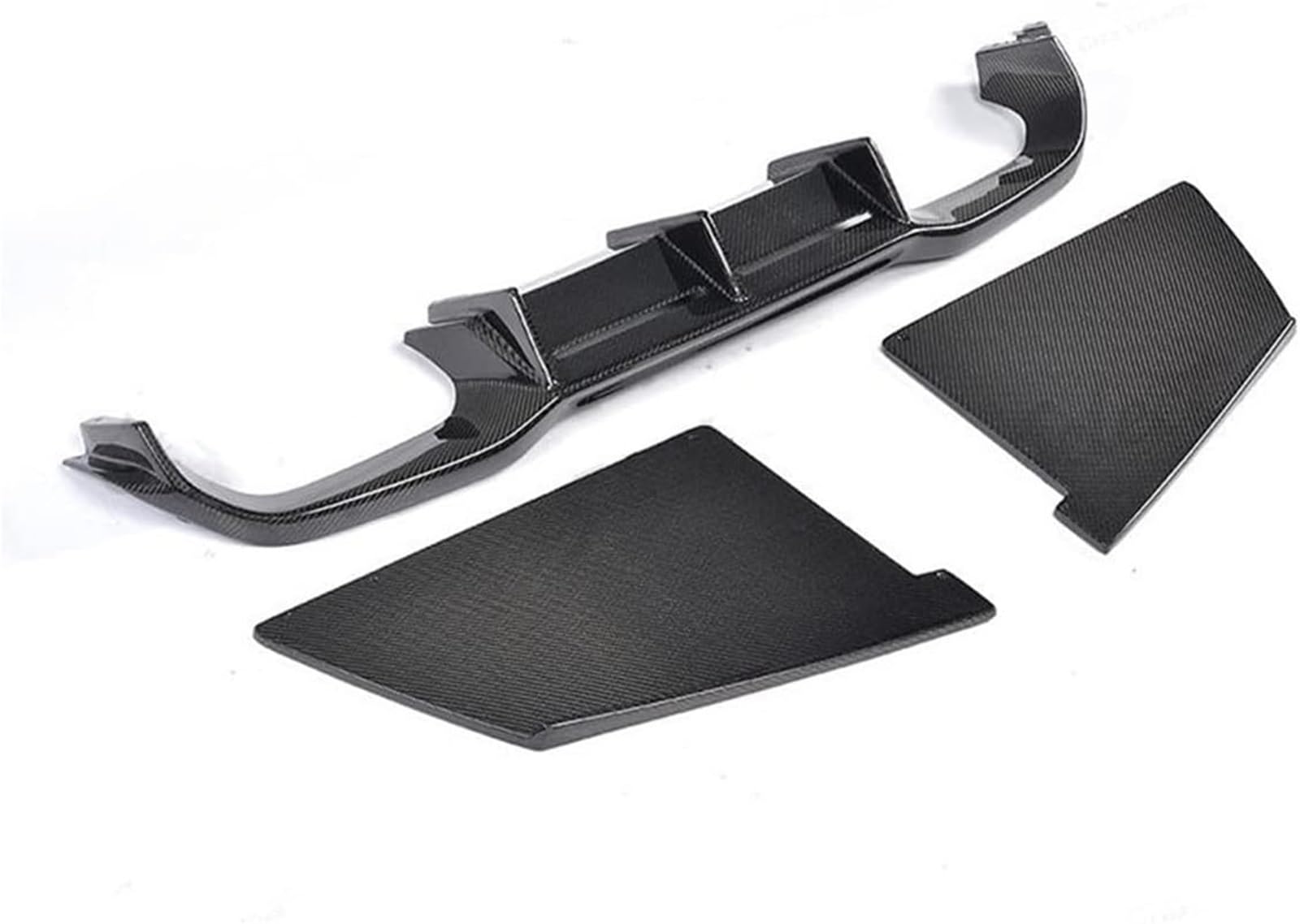 SHENHUO Fahrzeug-Seitenspoiler Spoiler Schwanz Flügel Für BMW 2 Serie F87 M2 2016-2019 Hinten Bumper Spoiler(Lip and Splitters) von SHENHUO