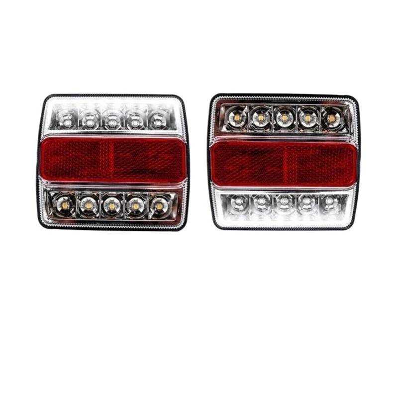 SHENHUO Rücklicht hinten 2-teiliges hinteres Tauch-Anhänger-Rücklicht-Set Boot-Markierung für LKW wasserdicht universell 12 V 15 für Wohnmobile Anhänger von SHENHUO