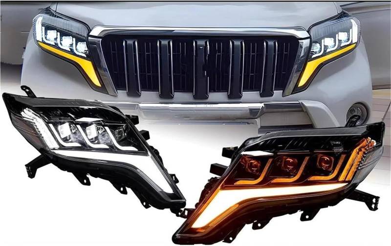 SHENHUO Scheinwerfer Für Toyota für prado LC150 2013-2017 Auto Scheinwerfer Kopf Lampe Drl Dynamische für signal Projektor Objektiv von SHENHUO