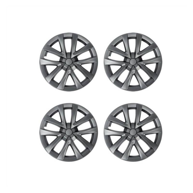 SHENHUO Spurverbreiterung 4 STÜCKE für Tesla für Modell 3 2018 2019 2020 2021 2022 2023 Radkappe 18-Zoll-Radkappe Auto-Radkappe Vollrandabdeckung(2) von SHENHUO