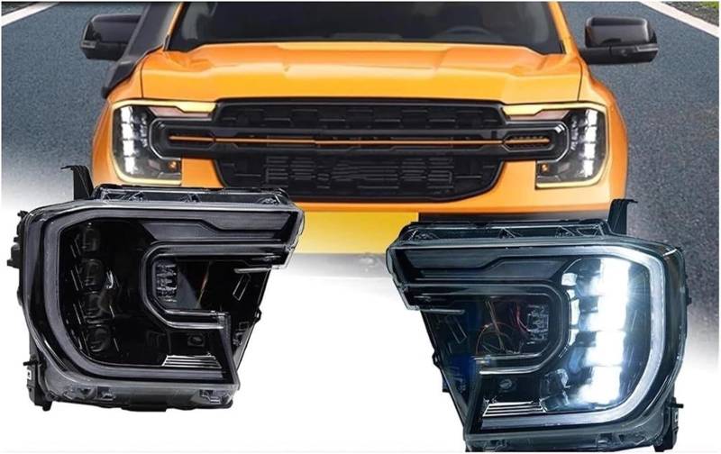 Scheinwerfer Autoscheinwerfer Autoscheinwerfer LED-Stirnlampe Drl-Projektorobjektiv für Ford für Ranger für Raptor T9 2023-2024 von SHENHUO