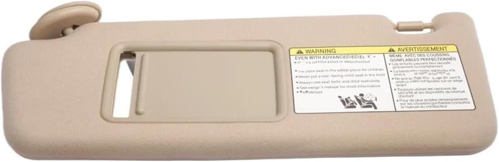 Sonnenblende vorne fürs Auto Beige Grau Links Rechts Sonnenblende Für Toyota Für Tacoma 2005-2012 Front Sonnenschirm(Beige Left) von SHENHUO