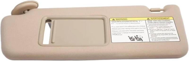 Sonnenblende vorne fürs Auto Beige Grau Links Rechts Sonnenblende Für Toyota Für Tacoma 2005-2012 Front Sonnenschirm(Beige Left) von SHENHUO