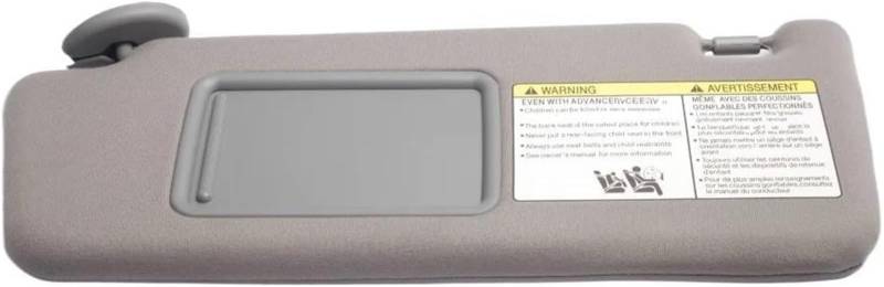 Sonnenblende vorne fürs Auto Beige Grau Links Rechts Sonnenblende Für Toyota Für Tacoma 2005-2012 Front Sonnenschirm(Grey Left) von SHENHUO