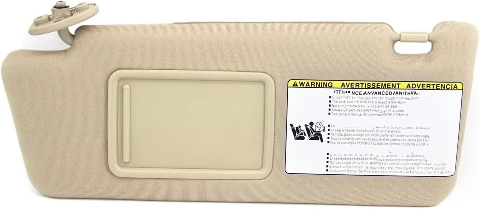 Sonnenblende vorne fürs Auto Für Toyota Für Tacoma Sonnenblende 2005-2014 Beige für Mit Spiegel Kein Licht Vorne Sonnenschirm(Left) von SHENHUO