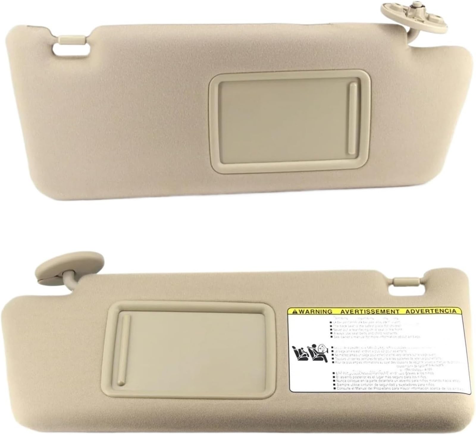 Sonnenblende vorne fürs Auto Für Toyota Für Tacoma Sonnenblende 2005-2014 Beige für Mit Spiegel Kein Licht Vorne Sonnenschirm(Left and Right) von SHENHUO