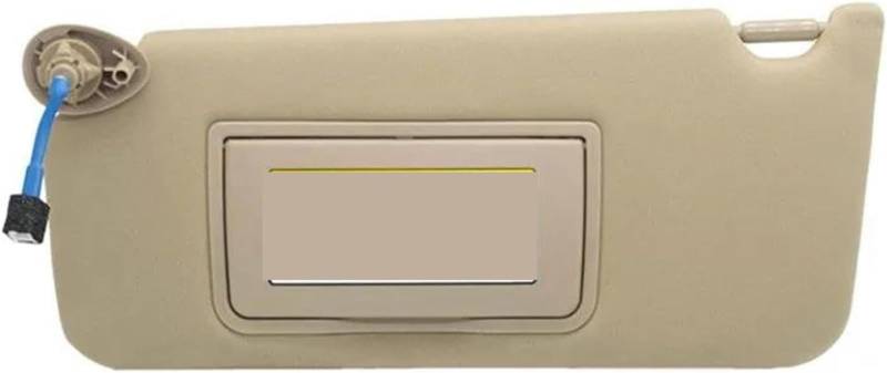 Sonnenblende vorne fürs Auto Linke und rechte Sonnenblende für mit Licht für Accord 2008-2017 Autozubehör Frontsonnenschirm(Beige Left) von SHENHUO