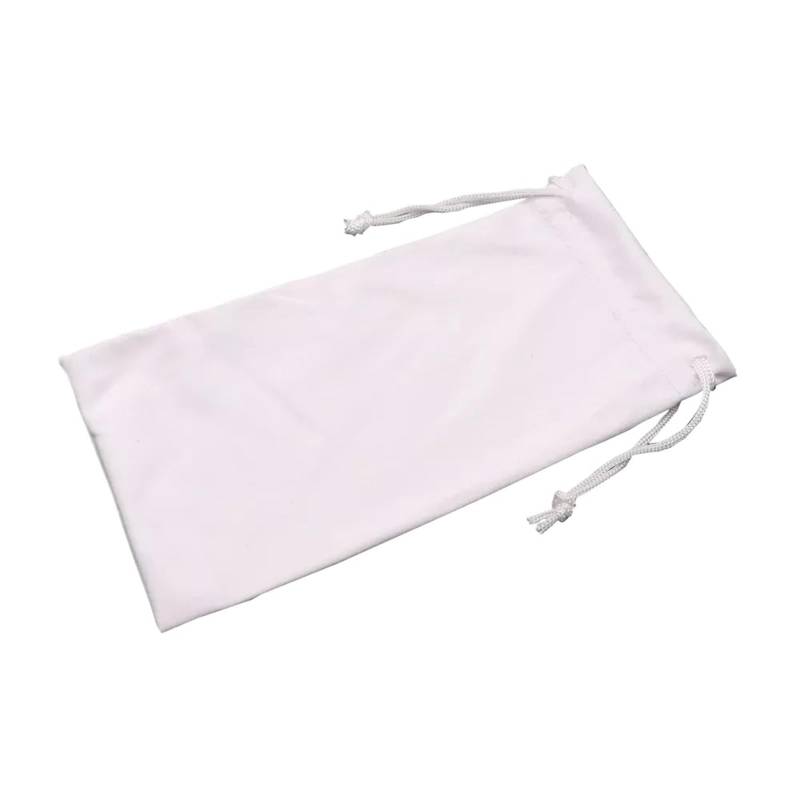 Brillenbeutel 5 Stück Lesebrillen Kordelzug Tasche aus Stoff Einfarbig Weiche Sonnenbrillentasche Myopie Brillenetui Brillenzubehör(White) von SHENJMAI