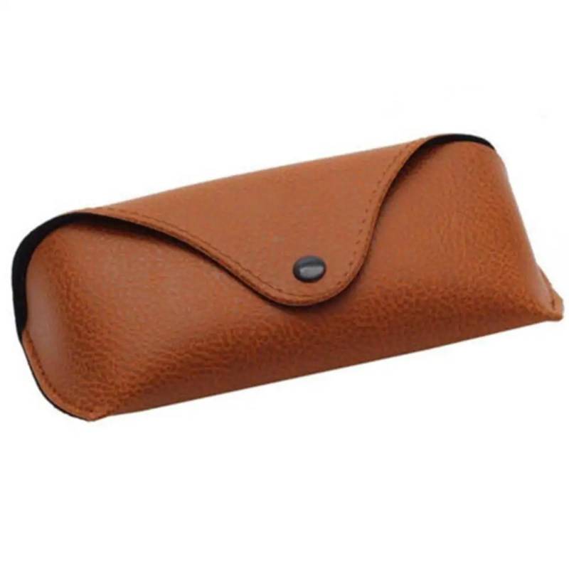 Brillenbeutel 5 Stück Sonnenbrillenetuis mit Metallschnalle, Brillenetuis, Brillenbox, Damen-Brillenetui, Herren-Lesebrillenbox(Brown) von SHENJMAI