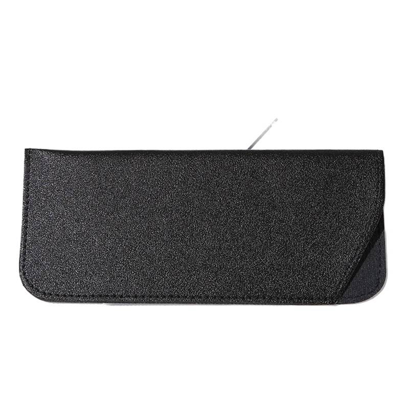 Brillenbeutel 5 Stücke Unisex Brillentasche PU Leder Schutzhülle Sonnenbrillen Abdeckung Fall Box Lesebrille Beutel Brillen Schutz Fall Zubehör(Black) von SHENJMAI