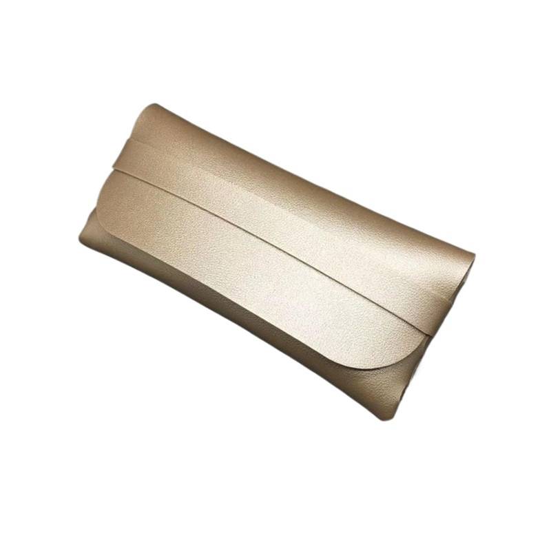 Brillenbeutel 6-teiliges Brillenetui for Damen und Herren, Brillentasche, Schutztasche, tragbare Sonnenbrillentasche, Lesebrillentasche(Gold) von SHENJMAI