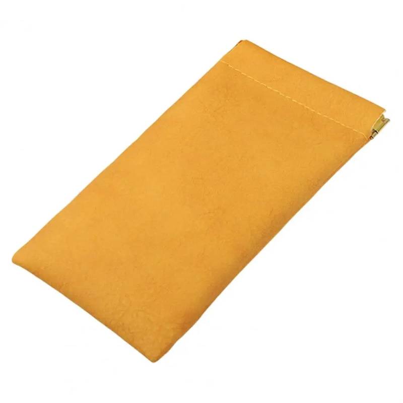 Brillenbeutel 6-teiliges Brillenetui mit automatischem Verschluss, weiche Aufbewahrungstasche for Brillen, Brillentasche, wasserdichte Sonnenbrillentasche(Orange) von SHENJMAI