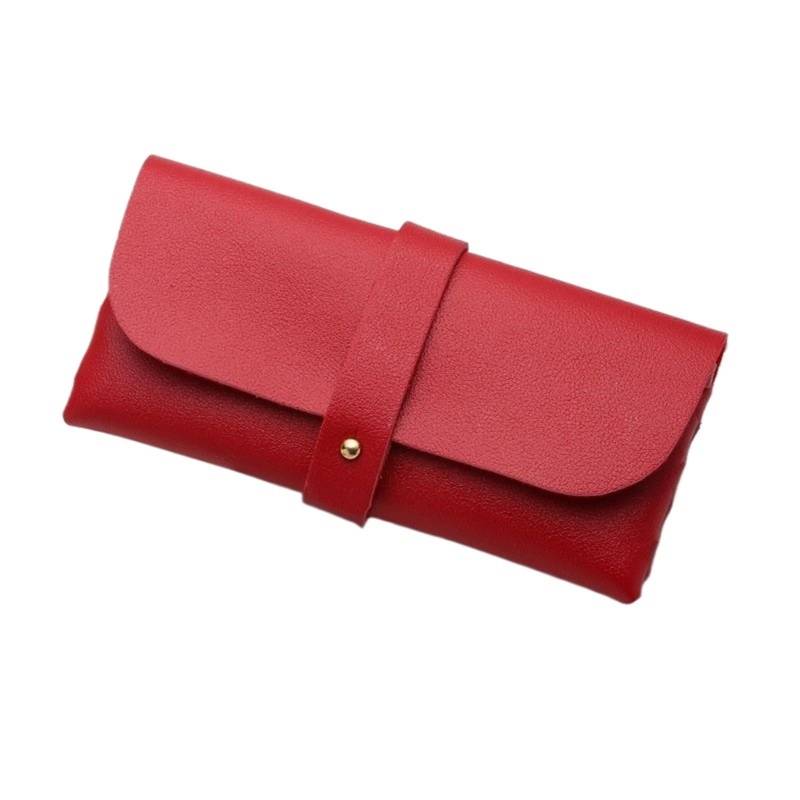 Brillenbeutel 3-teiliges Unisex-Brillenetui, Klassische Schutzhülle for Damen und Herren, tragbare Sonnenbrillenetui-Box, Lesebrillenbox, Zubehör(Red) von SHENJMAI