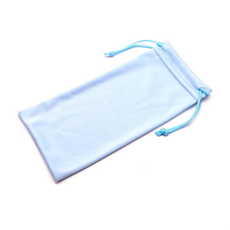 SHENJMAI Brillenbeutel 5 Stücke Weiche Tuch Brillen Tasche Sonnenbrillenetui Wasserdichte Brillentasche Brillenzubehör Brillen Aufbewahrungstasche(Light Blue) von SHENJMAI
