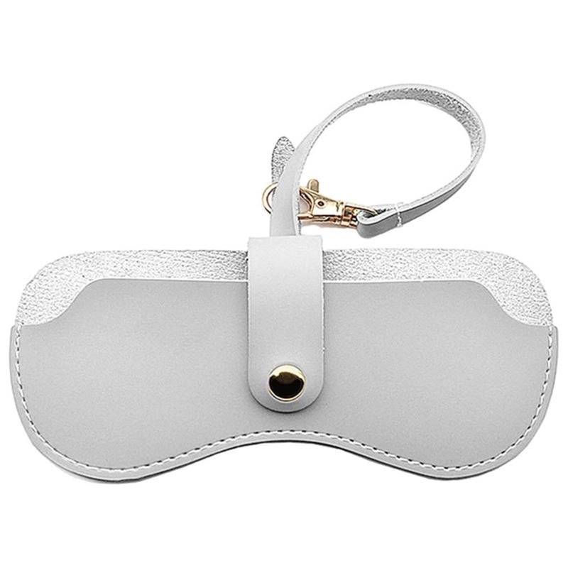 SHENJMAI Brillenbeutel 5-teiliges Brillenetui, tragbares Brillenetui mit Schnappverschluss, Augenbehälter, ultradünnes Etui, Brillenaufbewahrungstasche(Gray) von SHENJMAI