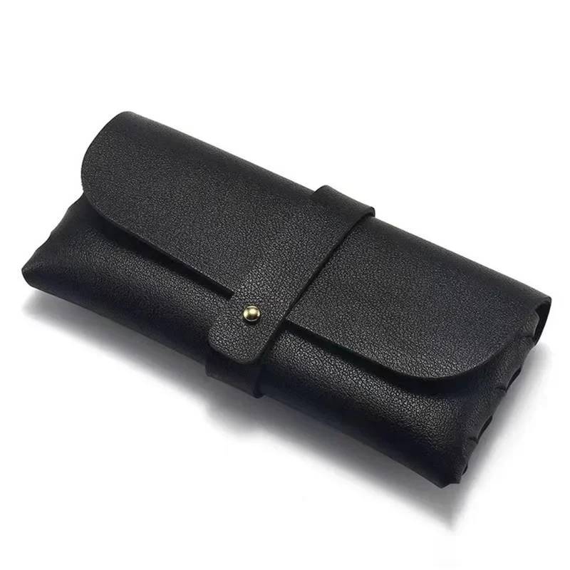 SHENJMAI Brillenbeutel 6-teiliges Multifunktionsetui for Brillen Pu-Leder Sonnenbrillentasche Brillentasche Abdeckung Brillenetuis Lesebrillenbox(Black) von SHENJMAI