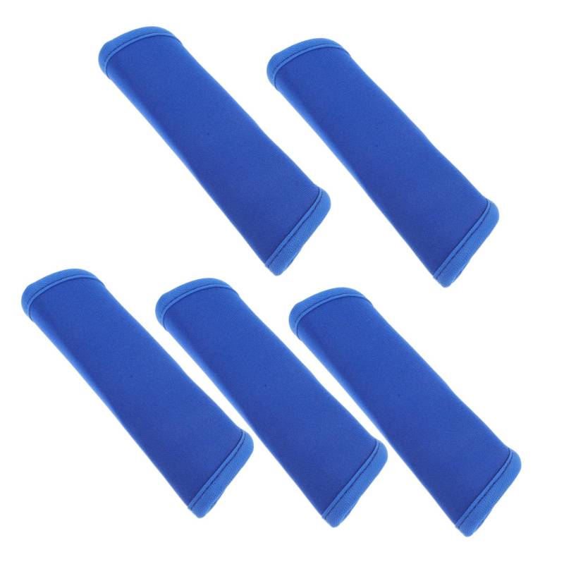 SHERCHPRY 5 Stück Gepäckgriffabdeckung Schild groß Reisen Artikel Zubehör Gepäckkennzeichen Griffwickelabdeckung Griffschutzhüllen Taschengriff Schutzhülle Reiseutensilien Neopren Blue von SHERCHPRY