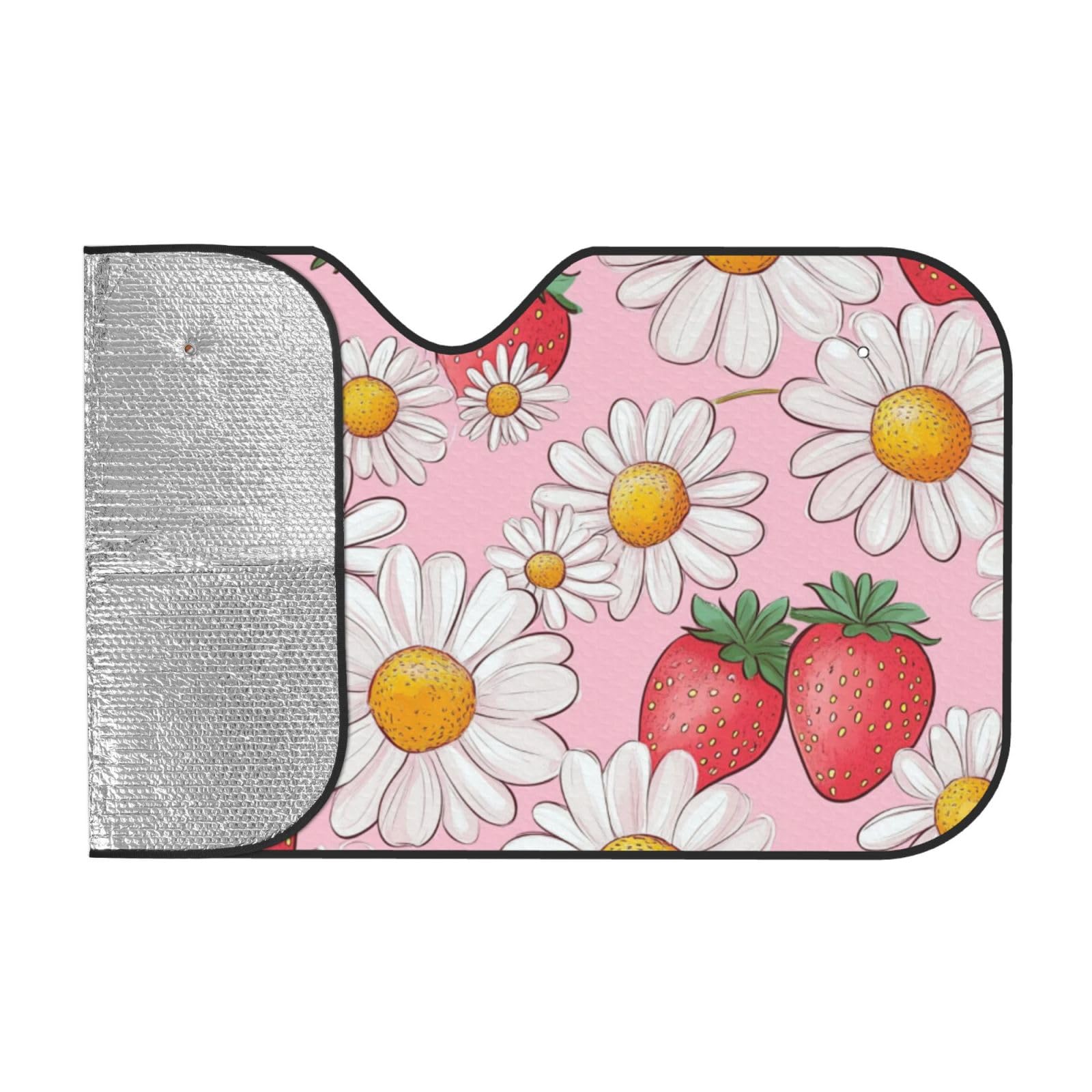 Auto-Sonnenschutz für Auto, LKW, SUV, blockiert UV-Strahlen, 130 x 70 cm, Rosa Auto-Sonnenschutz für Auto, LKW, SUV, blockiert UV-Strahlen, 130 x 70 cm, Rosa von SHFJASBNUMG