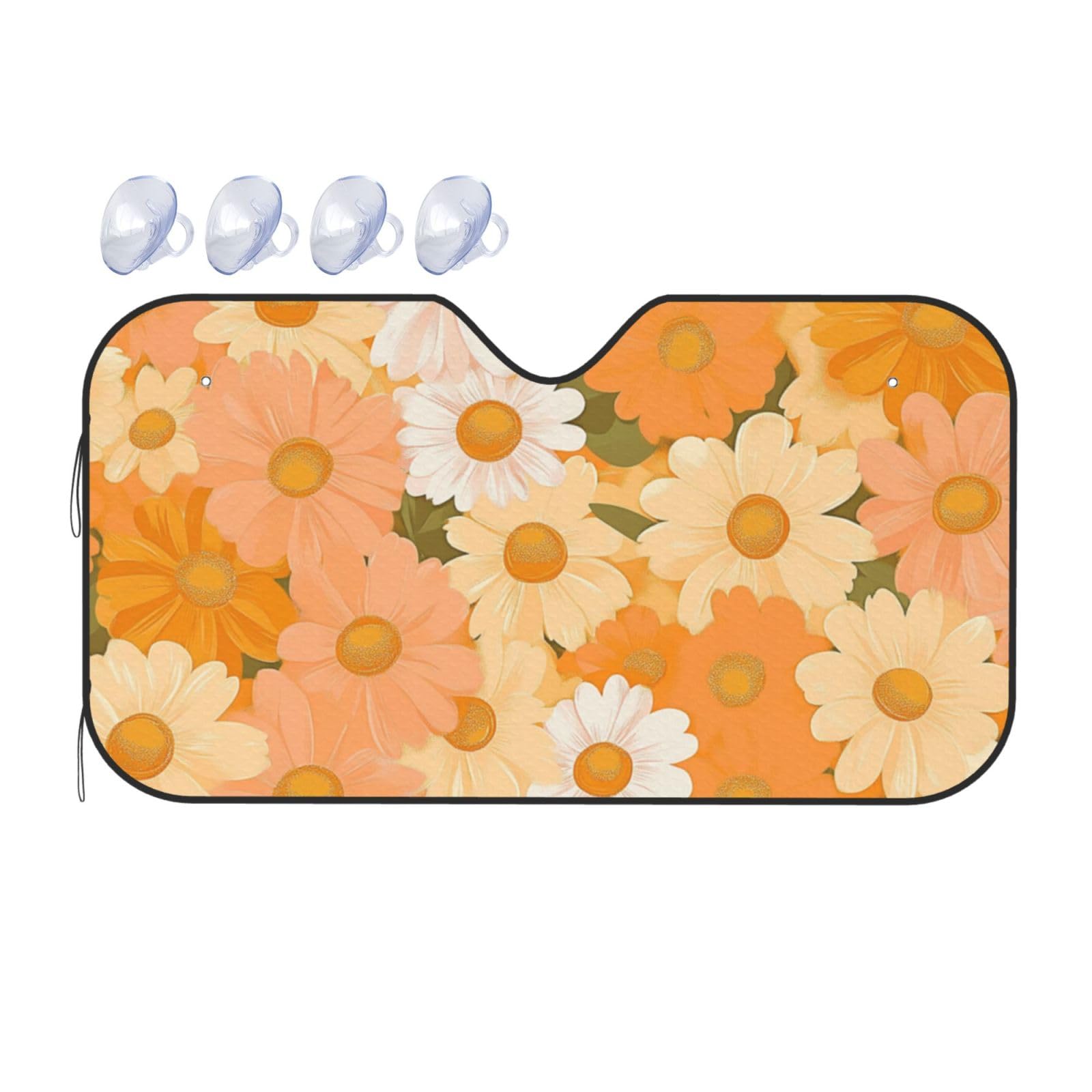 Auto-Sonnenschutz mit Gänseblümchen-Motiv, für Auto, LKW, SUV, blockiert UV-Strahlen, 130 x 70 cm Auto-Sonnenschutz mit Gänseblümchen-Motiv, für Auto, LKW, SUV, blockiert UV-Strahlen, 130 x 70 cm von SHFJASBNUMG