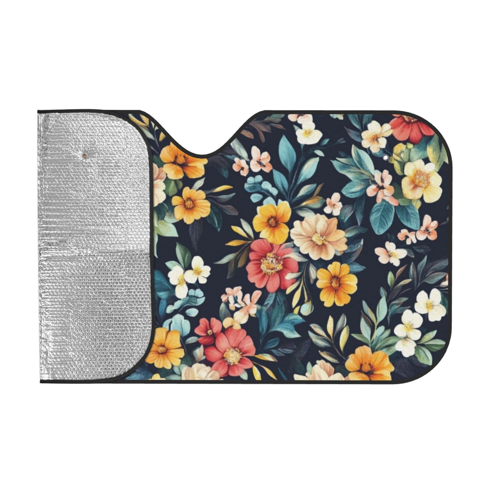 Blush Flower Dark Floral Vintage Abstrakt Aquarell Auto-Sonnenschutz für Auto, LKW, SUV – blockiert UV-Strahlen, Sonne, 130 x 70 cm Blush Flower Dark Floral Vintage Abstrakt Aquarell Auto-Sonnenschutz für Auto, LKW, SUV – blockiert UV-Strahlen, Sonne, 130 x 70 cm von SHFJASBNUMG