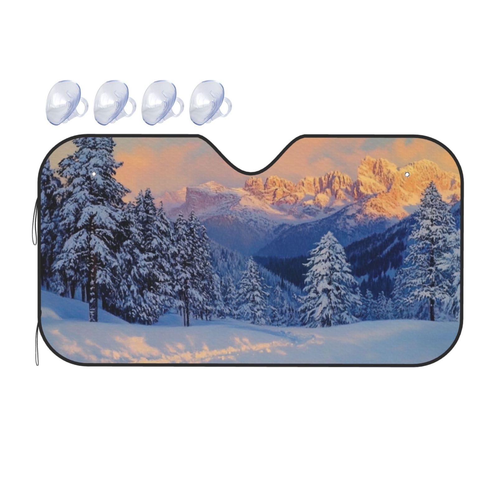 Weißer Winter-Sonnenschutz für Auto, LKW, SUV, blockiert UV-Strahlen, Sonne, 130 x 70 cm Weißer Winter-Sonnenschutz für Auto, LKW, SUV, blockiert UV-Strahlen, Sonne, 130 x 70 cm von SHFJASBNUMG