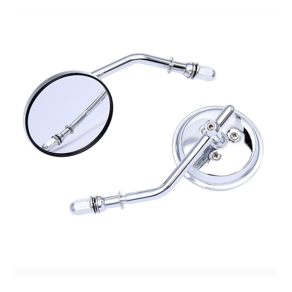 Motorrad-Seitenspiegel 2 Stücke Schwarz Runde Motorrad Rearview Außenspiegel Für Ha&rley Sportster Bobber Chopper Motorrad Spiegel Motorrad-Seitenspiegel 2 Stücke Schwarz Runde Motorrad Rearview Außenspiegel Für Ha&rley Sportster Bobber Chopper Motorrad Spiegel von SHFORJCFME