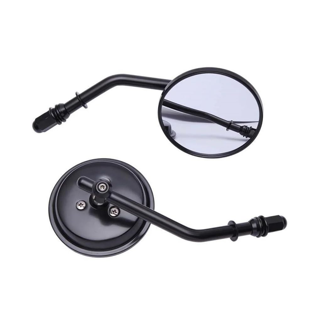 Motorrad-Seitenspiegel 2 Stücke Schwarz Runde Motorrad Rearview Außenspiegel Für Ha&rley Sportster Bobber Chopper Motorrad Spiegel Motorrad-Seitenspiegel 2 Stücke Schwarz Runde Motorrad Rearview Außenspiegel Für Ha&rley Sportster Bobber Chopper Motorrad Spiegel von SHFORJCFME