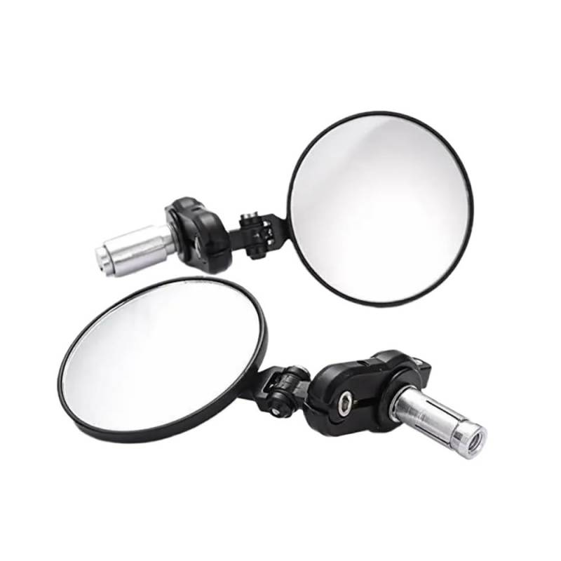 Motorrad-Seitenspiegel 7/8 "Lenker Bar End Rearview Außenspiegel Aluminium Für Universal Cafe Racer Roller Motorrad Zubehör von SHFORJCFME